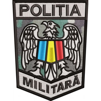 Ecuson maneca Politia Militara 10,5x7cm COMBAT